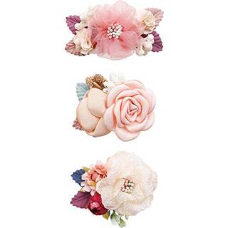 Blomsterh?rklip Set-Cherrboll 3pcs Blomsterh?rbue tilbeh?r til babypige Toddles Teenager gaver