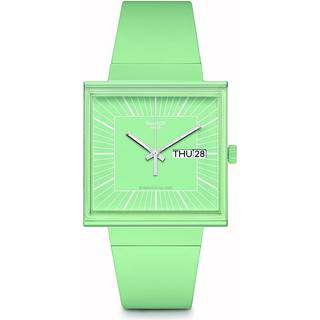 Swatch WHAT IF…MINT? Quartz Green Dial Green Bioceramic Strap Unisex Watch SO34G701