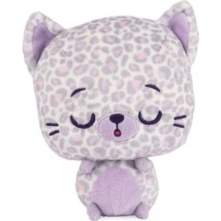 Gund drops gina pletter ekspressiv premium udstoppet dyr bl?d plys k?ledyr lilla leopard 6
