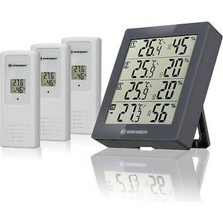 BRESSER Vejrstation Termo- / Hygrometer Quadro (Grå)