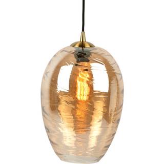 Leitmotiv Pendant Glamour Cone loftlampe Ø23cm glas brun