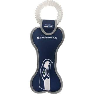 K?ledyr f?rst NFL Seattle Seahawks Dental Dog Tug Leget?j med Squeaker. H?rdt k?ledyr leget?j til sund sjov t?nder og reng?ring af k?ledyrs t?nde