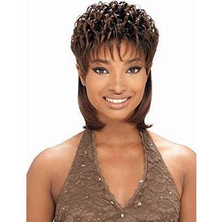 Vanessa ama (1b off sort) kort front medium længde lige ryg paryk