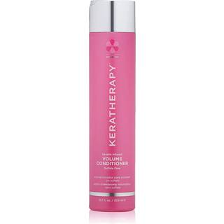 Keratherapy keratin infunderet volumen balsam 10.1 fl. oz. 300 ml - tyndt hårbalsam til volumen og fortykning - med hampfrøolie Indisk laurbærek