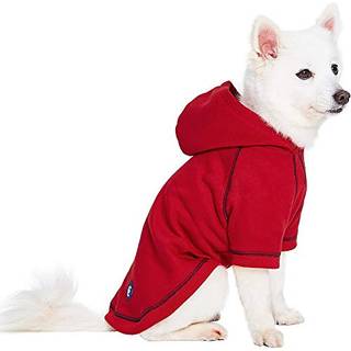 Blueberry Pet Essentials Bldt behageligt Bedre Basic bomuldsblanding Hunde-httetrje sweatshirt i rd ryglngde 10 pakke med 1 jakke til hunde