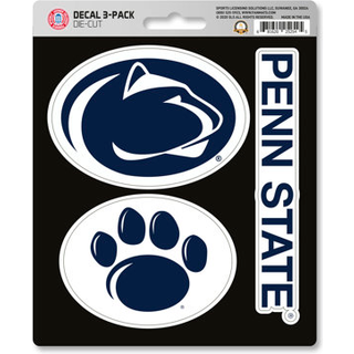 Penn State Nittany Lions Decal Die Cut Team 3 Pack