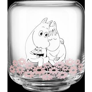 Muurla Mumin Vase Together 10 Cm - Lysestager Glas Klar - 741-100-04