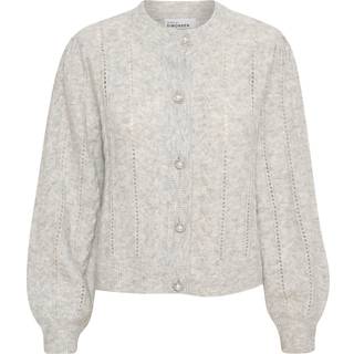 Karen By Simonsen Noabellekb Cardigan Strik 10104870 Opal Gray Melange (XSMALL)