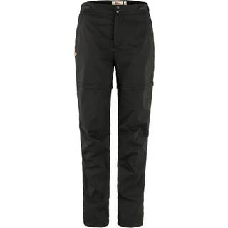 Fjällräven Women's Abisko Hike Zip-Off Trousers Zip off-bukser Damer størrelse 44 - Short farve black