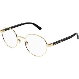 Gucci Mand Gucci GG1585O 001 Optiske stel Metal Guld Transparent Rund