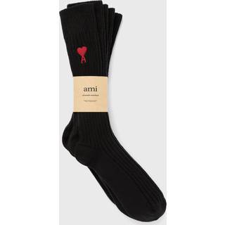Ami Paris Set of 3 cotton-blend socks - black - EU 46