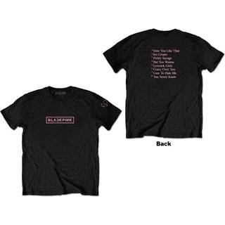 Blackpink Skjorte The Album Tracklist Unisex Black M