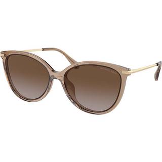 Michael Kors Kvinde MK2184U DUPONT 3938T5 Solbriller Injiceret Brun Brun Cat Eye Polariseret Skygge