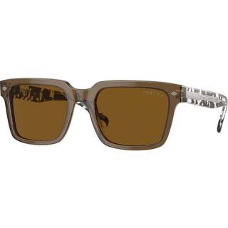 Vogue Briller VO5573S Polarized 314483 55 Solbriller Mænd Grøn - Transparent Olive Green - 55mm