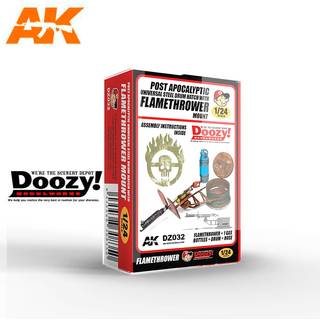 UNIVERSAL STEEL DRUM HATCH WITH FLAMETHROWER MOUNT / LANZALLAMAS POST APOCAL��PTICO CON MONTURA DE TAMBOR