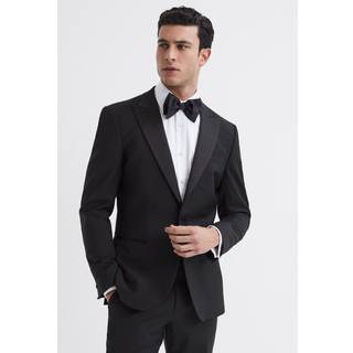 Reiss Reiss Black Poker Regular Fit Single Breasted Tuxedo Jacket
