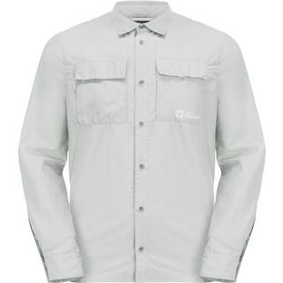 Jack Wolfskin Men's Barrier Long Sleeve Shirt Cool Grey, S