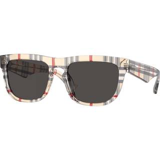 Burberry Mand BE4431U 412287 Solbriller Acetat Brun Grå Firkantet Normal