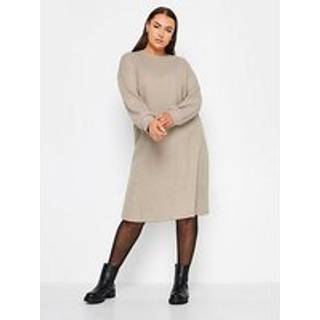 Yours Curve Yours Curve Cream Soft Touch Jumper Dress