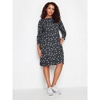 M & Co M & Co Black/White Pocket Swing Dress