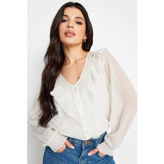 PixieGirl Petite Dobby Crochet Blouse44 Petite