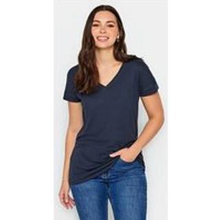 Lts Premium Tall Navy Blue Vneck Tshirt 14 Lts | Tall Women's T-Shirts