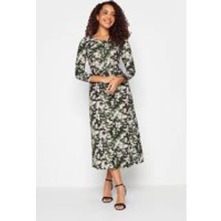 M & Co M & Co Green Twist Front Midaxi Dress