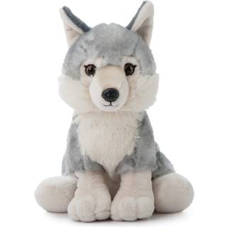 Petting Zoo Wolf Fyldte dyregaver til b?rn Wild Onez Zoo Animals Gray Wolf Plush Leget?j 12 tommer