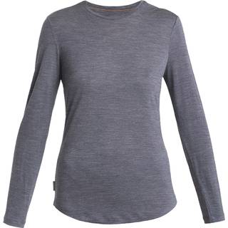 Icebreaker Women's Merino 125 Cool-Lite Sphere III L/S Tee Merino-shirt Damer størrelse XL farve grå