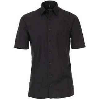 CasaModa Herren Kurzarmhemd schwarz Comfort Fit