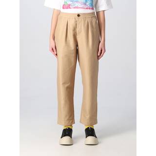 Marni Cropped high-rise straight pants - beige - L