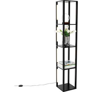 Design gulvlampe sort inkl. LED 3-trins dæmpbar - Tianna