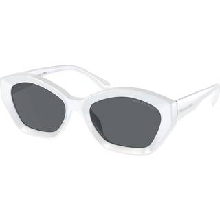 Michael Kors Kvinde MK2209U BEL AIR 310087 Solbriller Injiceret Hvid Grå Geometrisk Normal