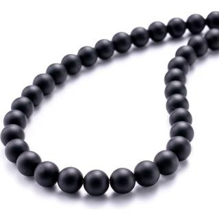 Beadia Matte Black Onyx Natural Stone Round Loose Semi Gemstone Perler til smykker, der fremstiller 12 mm 32 stk