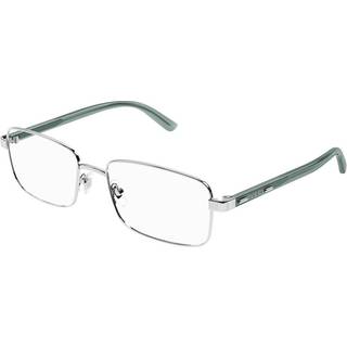 Gucci Mand GG1586O 006 Optiske stel Metal Sølv Transparent Firkantet