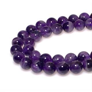 MJDCB AAAA+ Naturlige dr?mmende Amethyst -perler Round Stone Perler DIY l?se perler til smykker, der fremstiller perler 15 """" (10 mm)