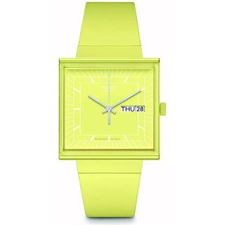 Swatch WHAT IF…LEMON? Quartz Yellow Dial Yellow Biosourced Strap Unisex Watch SO34J700