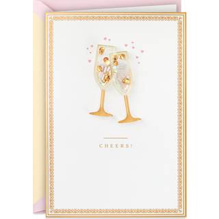 Hallmark Signature Jubilæumskort til par (Champagne Cheers)