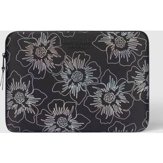 Kate Spade New York Puffer Laptop Sleeve 16 tommer - Hollyhock Iridescent Black - For 15 til 16 tommer MacBook Pro M3 Max/M3 Pro/M3/M2 Max/M2 Pro