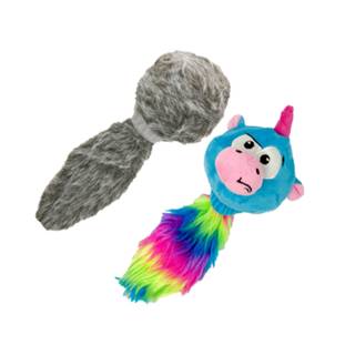 Hyper Pet Doggie Tail Unicorn Pal Interative Plush Dog Toys - 2 Pack Value Pack (Interactive Dog Toys, der Wiggles vibrerer Barks -Dog Toys for B