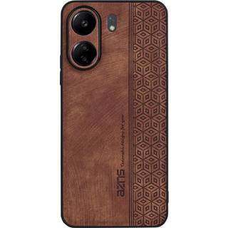SKALO Xiaomi Redmi 13C 4G AZNS PU læder Cover - Brun