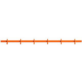 String Relief Knagerække 82 Cm - Kroge & Bøjler Aluminium Orange - RELIEF-HR-820-303