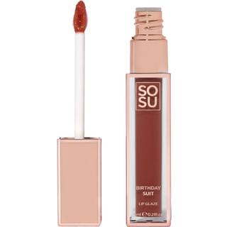 SOSU Cosmetics Satin Lip Glaze Fugtende læbeglans Skygge Birthday Suit 6 ml - 6 ml