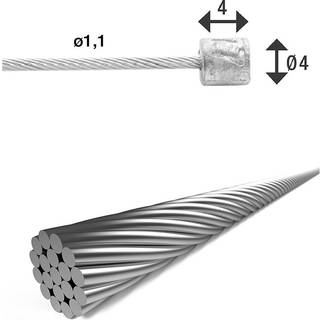 XLC Gearwire til Long John og Ladcykler 4000 mm