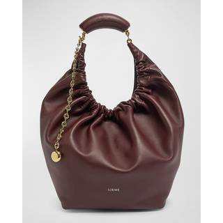 Loewe Squeeze Medium leather shoulder bag - red - One Size