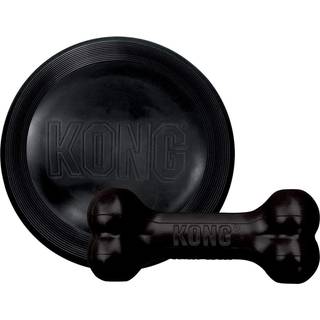 Kong - Ekstrem flyer og ekstrem goodie -knogler - Tough Dog Toys for Power Chewers - For store hunde
