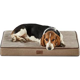 Bedsure Memory Foam Hundeseng Mellemstrrelse Hunde - Ortopdiske Vandttte kledyrssenge til kasse med aftageligt vaskbart vandtt betrk og skr