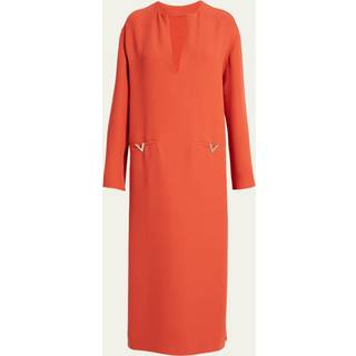 Valentino VGold silk kaftan - red - XS