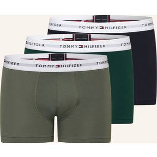 Tommy Hilfiger Herren Trunks blau,grün Baumwolle & Mix unifarben