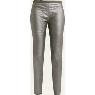 Rick Owens Metallic denim leggings - silver - L